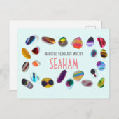 Seaham Seaglass Multis Post Card Briefkaart (Voorkant / Achterkant)