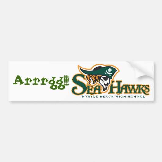 Seahawk "Arrgg!!!" Bumpersticker (Voorkant)