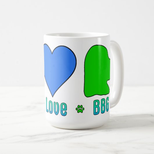 Seahawks Blauw Groen Vrede Liefde BBG Mok (Voorkant rechts)