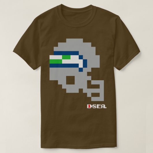 Seahawks Tecmo Bowl Helm Crewneck Sweatshirt (Design voorkant)