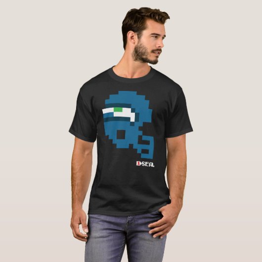 Seahawks Tecmo Bowl Helmet T-shirt (Voorkant volledig)