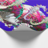 SEAHOREN IN LOVE, PINK BLAUWGROEN BLAUWE MOEDER VA CADEAUPAPIER (Hoek)