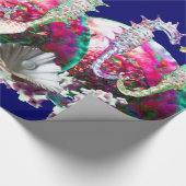 SEAHOREN IN LOVE, PINK BLAUWGROEN BLAUWE MOEDER VA CADEAUPAPIER (Hoek)