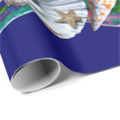 SEAHOREN IN LOVE, PINK BLAUWGROEN BLAUWE MOEDER VA CADEAUPAPIER (Rol Hoek)