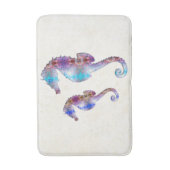 SEAHORSE 1 DUO BABY BLUE EN PINK MOSAIC BADMAT (Voorkant Verticaal)