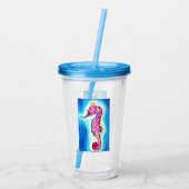 Seahorse Acryl Tumbler Drinkbeker (Achterkant)