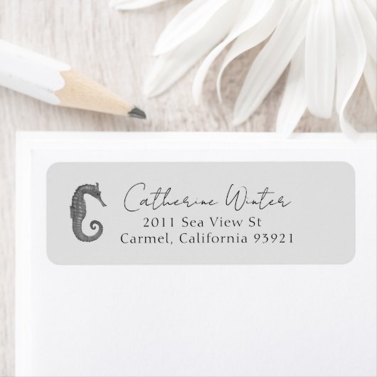 Seahorse Address Label (Insitu)