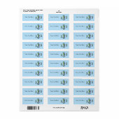 Seahorse Adresetiketten Etiket (Full Sheet)