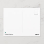 Seahorse and roze Mermaid Fantasy Art Briefkaart (Achterkant)