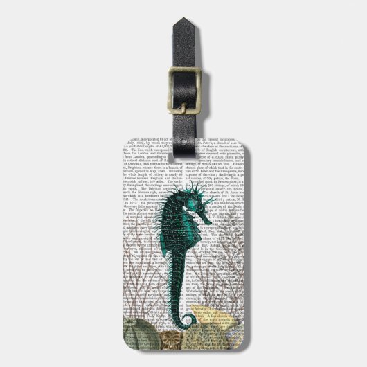 SeaHorse and Zee Urchins 2 Bagagelabel (Voorkant verticaal)