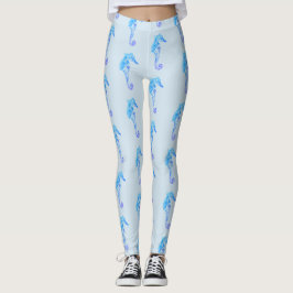 Seahorse art Aangepaste Leggings
