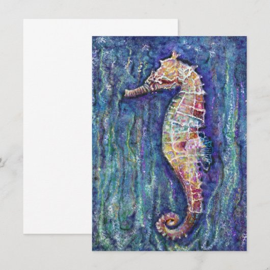Seahorse Art, Blank Note Cards (Voorkant / Achterkant)