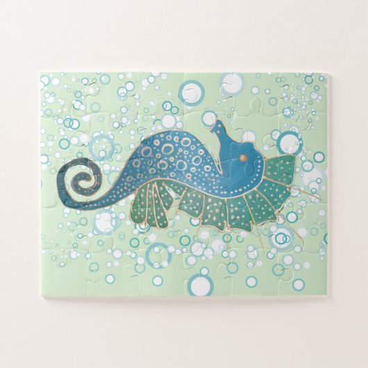 Seahorse Artwork Legpuzzel (Horizontaal)