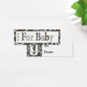 Seahorse Baby Boy Gift Label Mini Visitekaartjes (Bureau)