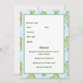 Seahorse Baby shower Kaart (Achterkant)