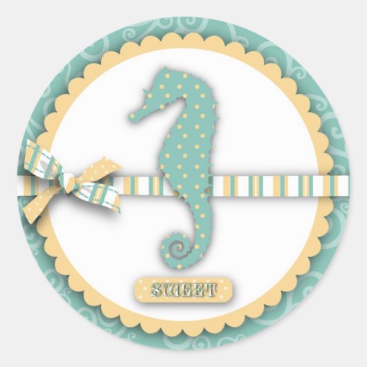 Seahorse Baby Sticker (Voorkant)