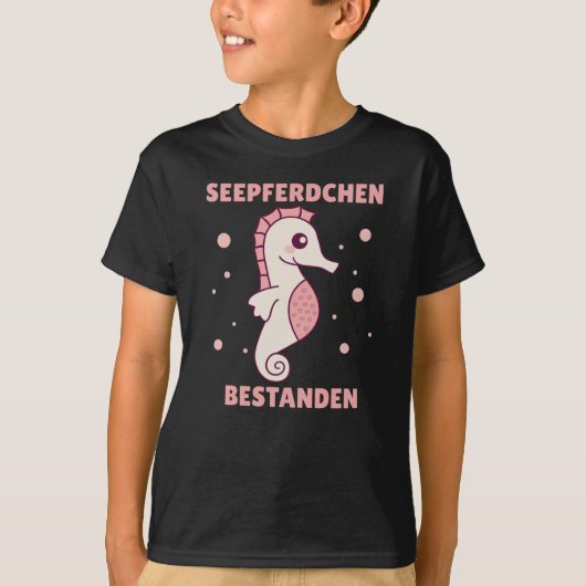 Seahorse Badge Passed Swimmer T-shirt (Voorkant)
