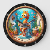 Seahorse Badkamer Reader Klok (Voorkant)