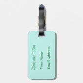 Seahorse Bagagelabel (Achterkant verticaal)