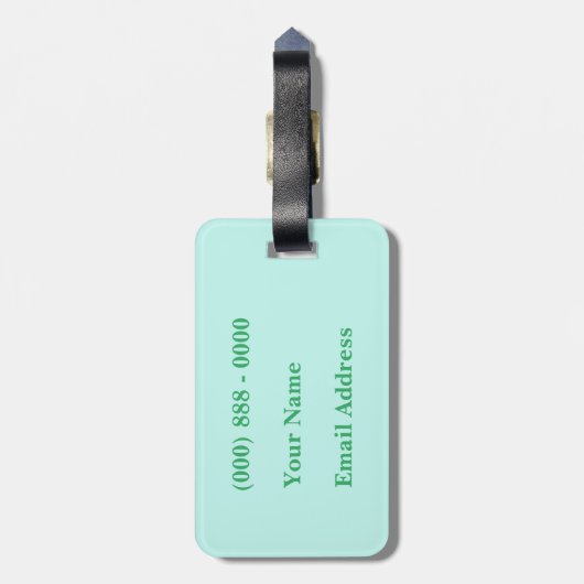 Seahorse Bagagelabel (Achterkant verticaal)