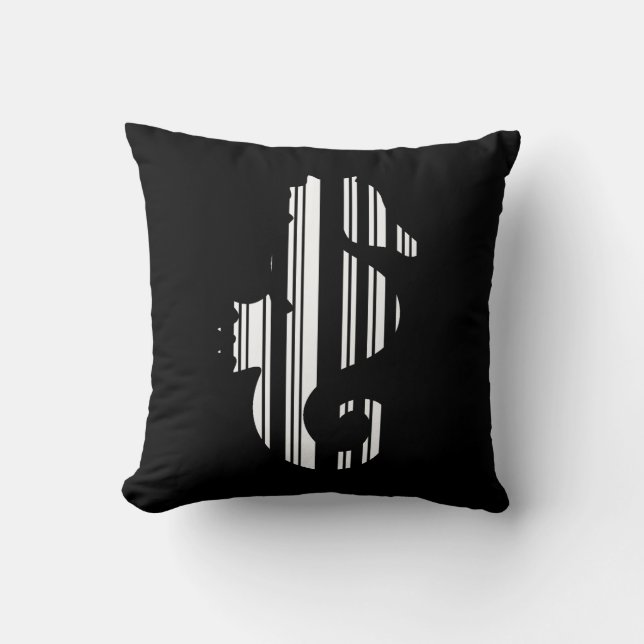 SEAHORSE BAR CODE Fish Barcode Patroon Design Kussen (Voorkant)