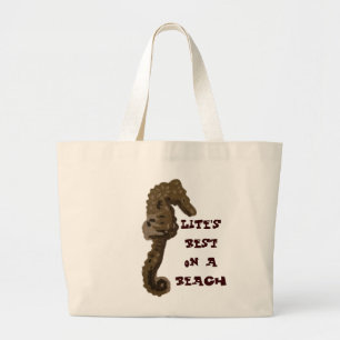 Seahorse Beach Grote Tote Bag