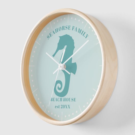 Seahorse Beach House Jaar Est Klok (Hoek)