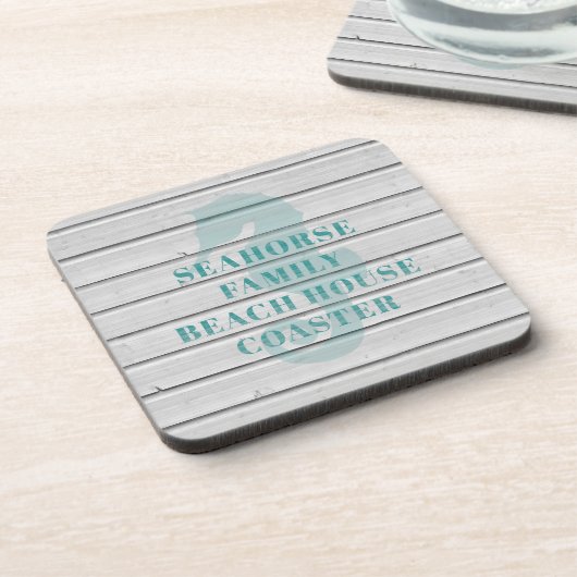 Seahorse Beach House Onderzetters - Set van 6 (Linkerzijde)