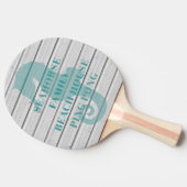Seahorse Beach House Ping Pong Paddle Tafeltennisbatje (Zijkant)