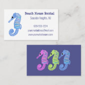 Seahorse Beach House Vakantiehuis Visitekaartje (Voorkant / Achterkant)