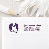 Seahorse Beach Retouradreslabel Etiket (Insitu)