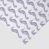 Seahorse Beach Thema - Blauw Tissuepapier (Detail)