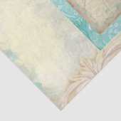 Seahorse Beach Waterverf Ephemera ontkoppeling Art Tissuepapier (Detail)