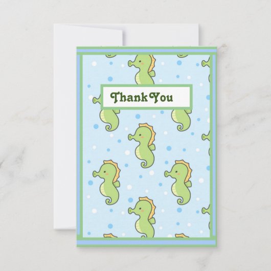 Seahorse Bedankkaart (Voorkant)