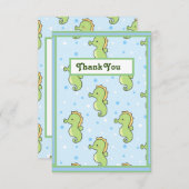 Seahorse Bedankkaart (Voorkant / Achterkant)