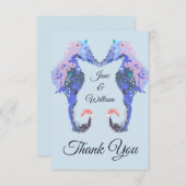 Seahorse Bedankt kaarten (Voorkant / Achterkant)