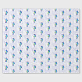 Seahorse Birthday Cadeaupapier (Vlak)