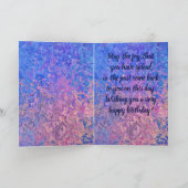 Seahorse Birthday Card Kaart (Binnen)