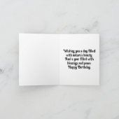  Seahorse Birthday Wenskaart Kaart (Binnen)