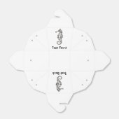 Seahorse Black Bedankdoosjes (Uitgevouwen)