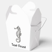 Seahorse Black Bedankdoosjes (Geopend)
