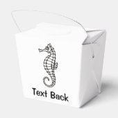 Seahorse Black Bedankdoosjes (Achterkant)
