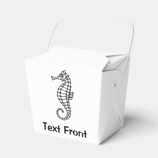 Seahorse Black Bedankdoosjes (Voorkant Zijde)