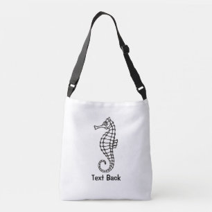 Seahorse Black Crossbody Tas
