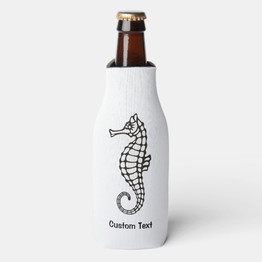 Seahorse Black Flesjeskoeler (Fles Voorkant)