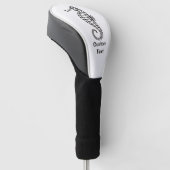 Seahorse Black Golfheadcover (Schuin)