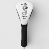 Seahorse Black Golfheadcover (Voorkant)