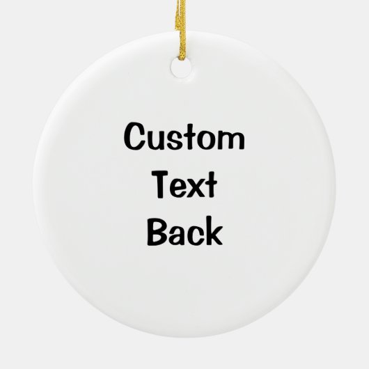 Seahorse Black Keramisch Ornament (Achterkant)