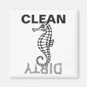 Seahorse Black Magneet