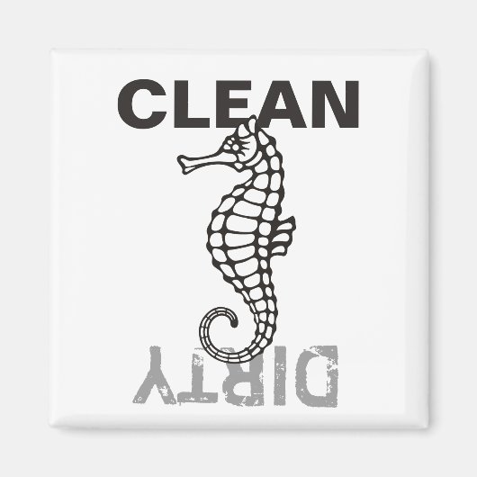 Seahorse Black Magneet (Voorkant)